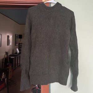 Tibi Army Green Mohair Wool Oversized Crewneck Sweater - Size XXS